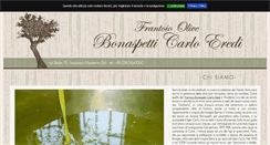 Desktop Screenshot of frantoiobonaspetti.com